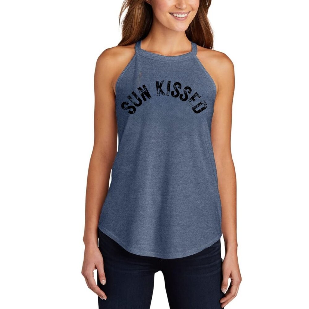 Sun Kissed Tank Blue Heather NWT SZ XL